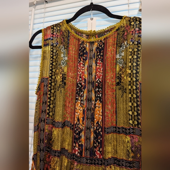 Anthropology Citron embroidered maxi dress by Bhanuni by Jyoti sold out online - Picture 10 of 13